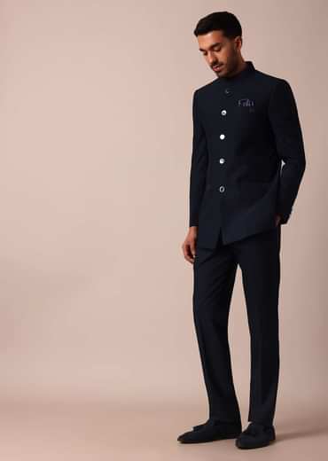 Royal Blue Bandhgala Jodhpuri Suit