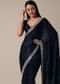 Royal Blue Saree With Stone Embellishments
