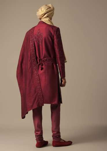 Royal Embroidered Grooms Sherwani Set