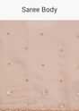 Rust Pink Tissue Floral Embroidered Saree With Cutdana Scallop Border