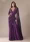 Purple Hand Embroidered Sharara And Blouse Set In Crushed Shimmer