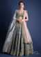 Seaside Blue Lehenga Choli With Heavy Hand Embellished Moroccan And Floral Pattern