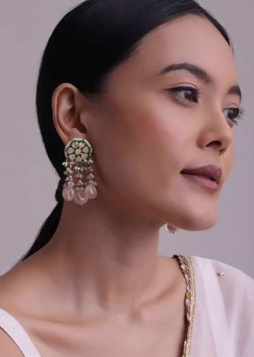 Voilet Toned Gold-Finish Kundan Choker Necklace Set With Colourful Meenakari Work In Mix Metal Voilet Toned Gold-Finish Kundan Choker Necklace Set With Colourful Meenakari Work In Mix Metal