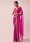 Pink Organza Saree With Cutdana Embroidery