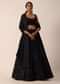 Black Sequin Worked Lehenga Set In Satin
