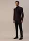 Plum Purple Stone Studded Tuxedo Set In Polyester