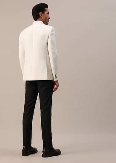 Pearl White Jodhpuri Suit