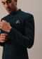 Teal Green Sherwani Set With Thread And Sequins Embroidery