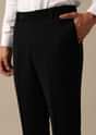 Black Blazer And Pant Set Tuxedo With Cutwork Detail