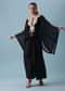 Black Organza Top And Dhoti Set with Zari Work