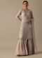 Beige Kurta And Sharara Set With Zardozi Work