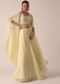 White Organza Jacket And Lehenga Set With Sequin Work
