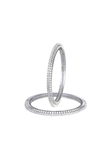 92.5 Sterling Silver Bangles Set of 2