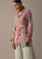 Green Floral Print Shirt And Palazzo Set With Belt