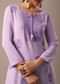 Purple Slim Fit Lucknowi Kurta With Sequin Work