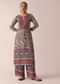 Beige Printed Kurta And Pant Set