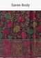 Black Saree With Kashmiri Thread Work And Unstitched Blouse Piece