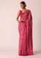 Red Bandhani Print Saree With Gota Patti And Unstitched Blouse Piece