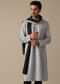 White Cotton Silk Kurta Set With Dupatta