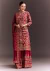 Rani Pink Embroidered Palazzo Set