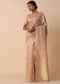 Rose Pink Kanjeevaram Dola Silk Saree With Unstitched Blouse