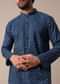 Blue Cotton Jaipur Print Kurta Set