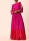 Ombre Pink Chiffon Top And Maxi Skirt Set