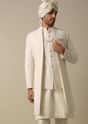 Exquisite White Sherwani Set