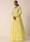Yellow Kurta And Skirt Set With Cutdana Work