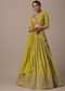 Green Chanderi Lehenga Set
