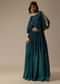Blue Embroidered Skirt Set With Sequin Work