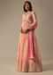 Pink Anarkali Set With Printed Detail