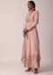 Pink Anarkali Set With Mirror Work Embroidery