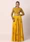 Yellow Printed Skirt Set