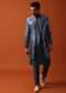 Timeless Blue Shaded Sherwani With Intricate Sequin Embroidery