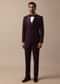 Purple Wine Coloured Tuxedo With Intricate All Over Embroidery