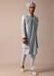 Timeless Classic Grey Silk Sherwani Ensemble