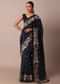 Stunning Blue Semi Tussar Silk Saree