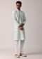 Majestic Blue Silk Kurta Set For Men