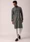 Elegant Black Silk Kurta Set For Men