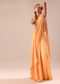 Dusky Peach Pre Stitched Saree With Embroidered Blouse