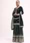 Black Embroidered Kurta Skirt Set