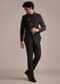 Black Rayon Angrakha Jodhpuri Suit