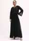 Black Embroidered Georgette Anarkali Set