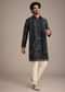 Navy Blue Mirror Work Kurta Dupatta Set