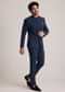 Blue Classic Bandhgala Suit
