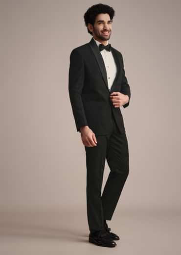 Black Tuxedo With Hand Work