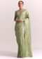 Green Dola Silk Embroidered Saree With Gotta Patti and Lurex Work