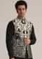 Black Embroidered Nehru Jacket Set