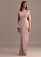 Dusky Pink Ready Pleated Saree With Embroidered Blouse